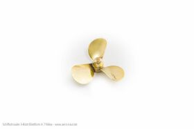 Aero Naut Schiffsschraube Messing 3-Blatt, Form A 60/M4,...