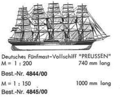 Aero Naut Bauplan Preussen 150 / 484500