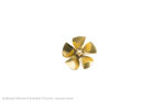 Aero Naut Schiffsschraube Messing  5-Blatt, Form A   35/M4, links  / 715105