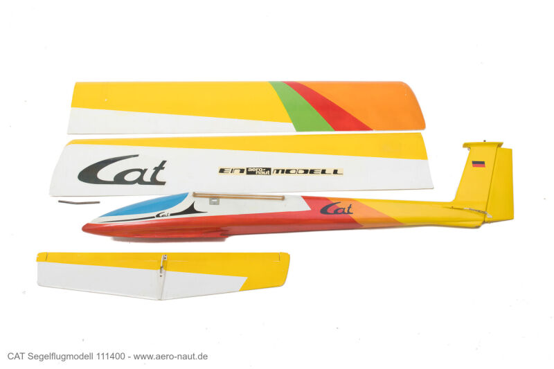 Aero Naut CAT-S Retro-Segelflugmodell mit Fertigflächen  RC Modell Bausatz / 111300