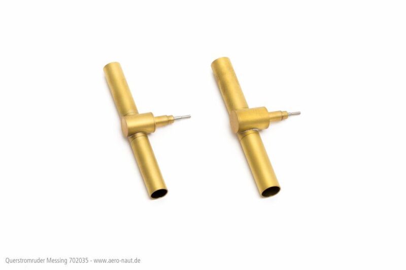 Aero Naut Querstromruder Messing 18mm / 702036
