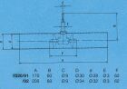 Aero Naut Querstromruder Messing 200mm / 702092