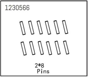 ABSIMA Pins 2*8 (12 St.) / 1230566