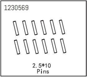 ABSIMA Pins 2.5*12 (12 St.) / 1230569