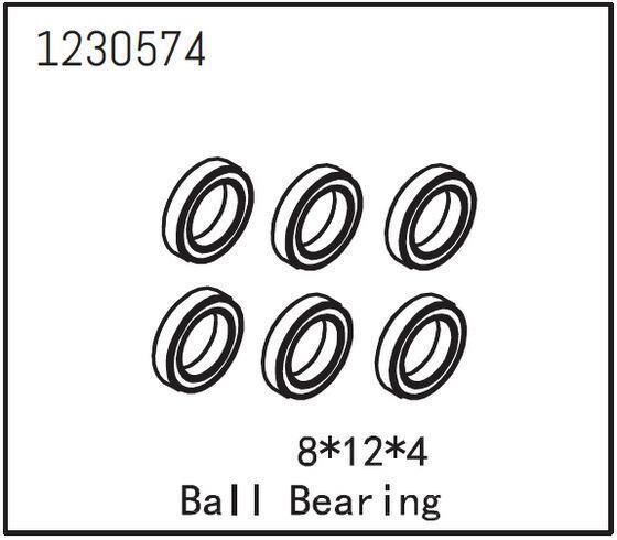 ABSIMA Kugellager 18*12*4 (6 St.) / 1230574