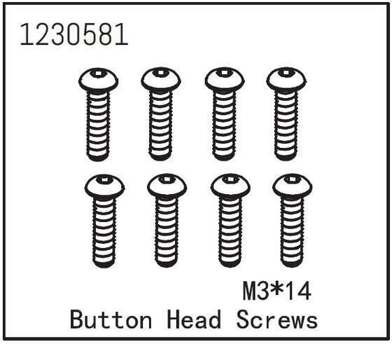 ABSIMA Kopfschraube M3*14 (8 St.) / 1230581