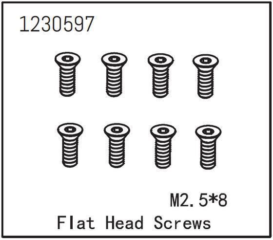 ABSIMA Senkkopfschraube M2.5*8 (8 St.) / 1230597