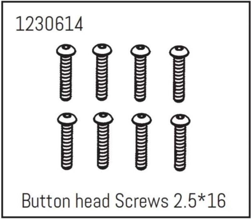 ABSIMA Kopfschraube M2.5*14 (8 St.) / 1230614