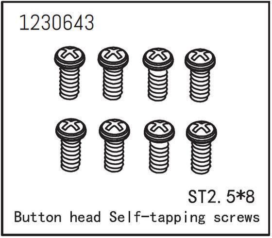 ABSIMA Kopfschraube selbstsichernd M2.5*8 (8 St.) / 1230643