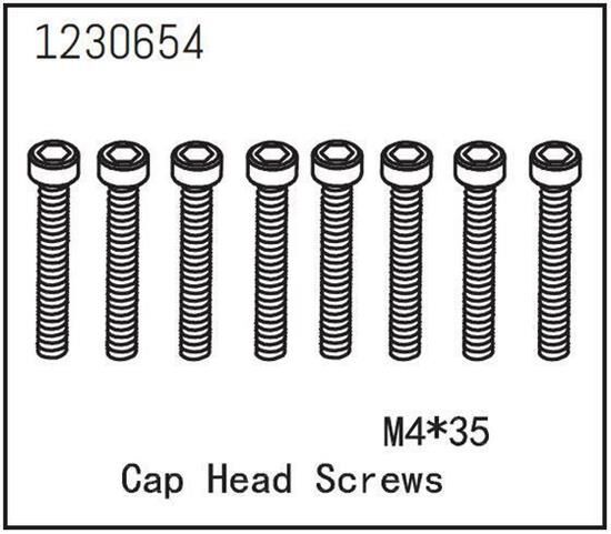 ABSIMA Zylinderschraube M4*35 (8 St.) / 1230654