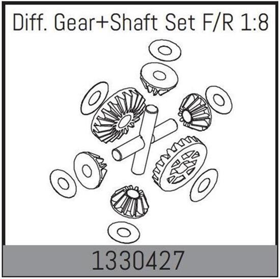 ABSIMA Diff. Zahnradsatz m. Wellen V/H  / 1330427