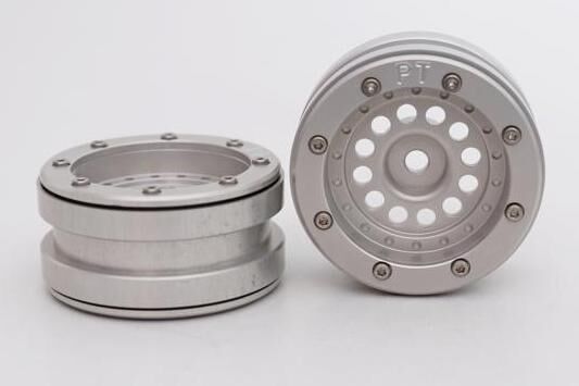 Metsafil Beadlock Wheels PT-Bullet Silber/Silber 1.9 (2 St.)  / MT0020SS