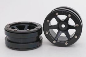 Metsafil Beadlock Wheels PT-Slingshot Schwarz/Schwarz 1.9...