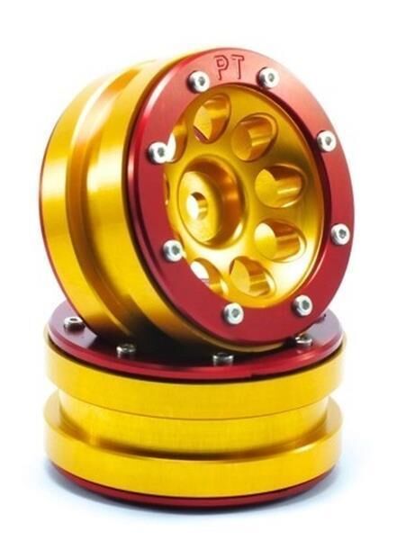 Metsafil Beadlock Wheels PT- Ecohole Gold/Rot 1.9 (2 St.) / MT0050GOR