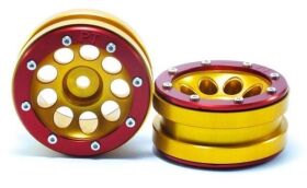 Metsafil Beadlock Wheels PT- Ecohole Gold/Rot 1.9 (2 St.)...