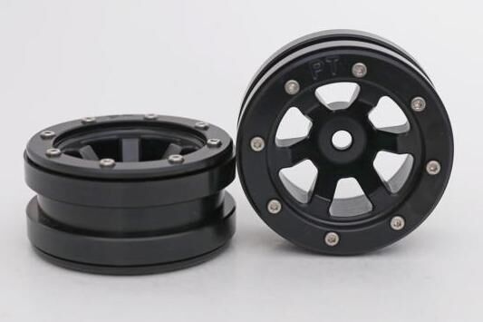 Metsafil Beadlock Wheels PT- Claw Schwarz/Schwarz 1.9 (2 St.)  / MT0060BB
