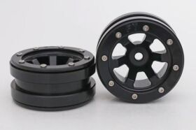 Metsafil Beadlock Wheels PT- Claw Schwarz/Schwarz 1.9 (2...