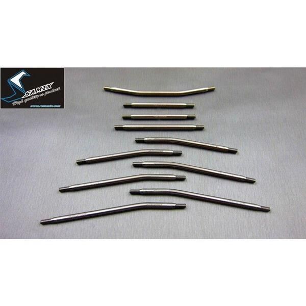SAMIX SCX10-2 313mm high clearance titianium link kit 10pcs / SAMscx2-5025fls