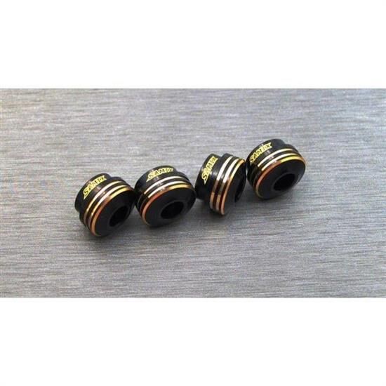 SAMIX SCX10-3 brass shock spring under cap 4pcs / SAMscx3-4047