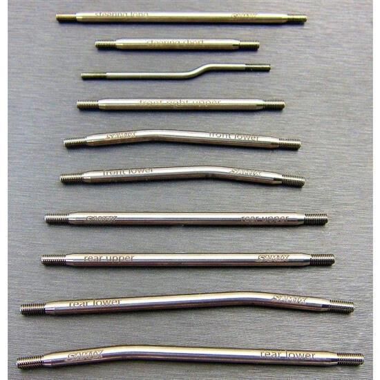 SAMIX SCX10-3 313mm high clearance titianium link kit 10pcs / SAMscx3-5025fls