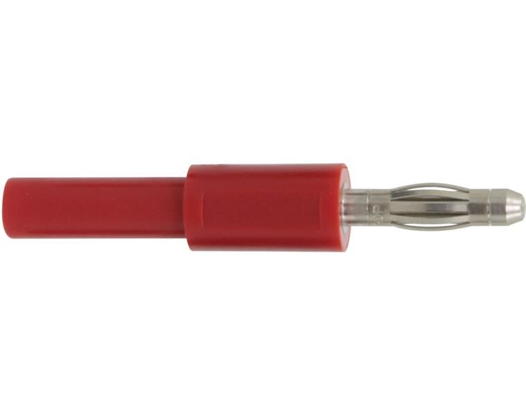 Donau Elektronik Adapter Stecker 4 mm - Buchse 2 mm rot / 1030