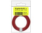Donau Elektronik Kupferschalt Draht 0,5 mm / 10 m rot - in SB Beutel / 105-0SB