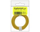 Donau Elektronik Kupferschalt Draht 0,5 mm / 10 m gelb - in SB Beutel / 105-3SB