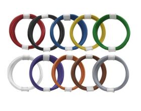 Donau Elektronik Kupferlitzen-Set (0,04 mm²) 10 x 10...