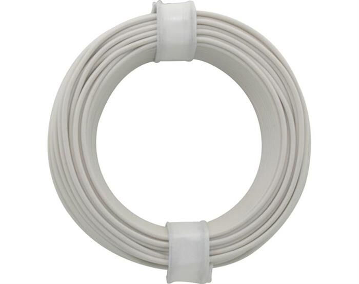 Donau Elektronik Kupferschalt Litze 0,14 mm² / 10 m / weiss / 118-5