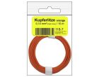 Donau Elektronik Kupferschalt Litze 0,14 mm² / 10 m / orange in SB Beutel / 118-7SB