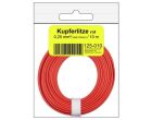 Donau Elektronik Kupferschalt Litze 0,25 mm² / 10 m / rot in SB Beutel / 125-010SB