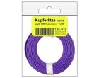 Donau Elektronik Kupferschalt Litze 0,25 mm² / 10 m / violett in SB Beutel / 125-016SB