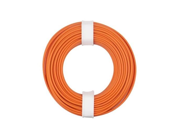 Donau Elektronik Kupferschalt Litze 0,25 mm² / 10 m / orange / 125-017
