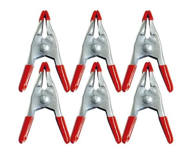 Donau Elektronik 19-6M - 6 Metall-Spannzwingen 50 mm