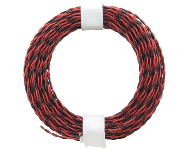 Donau Elektronik Zwillingslitze 0,04 mm² / 10 m rot-schwarz / 210-10