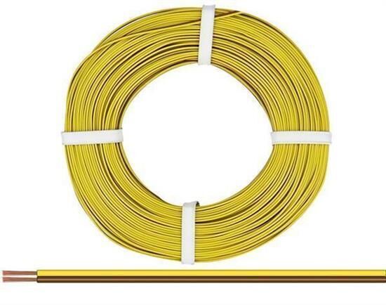 Donau Elektronik Zwillingslitze 0,14 mm² / 50 m gelb-braun / 218-380