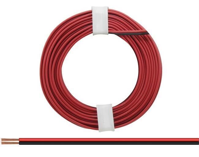 Donau Elektronik Zwillingslitze 0,14 mm² / 5 m rot-schwarz / 218-5