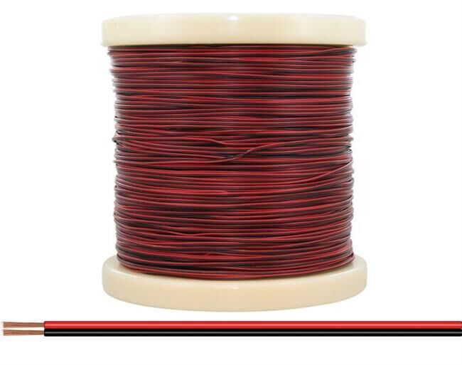 Donau Elektronik Zwillingslitze 0,14 mm² / 500 m rot-schwarz / 218-500