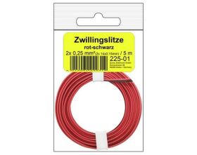 Donau Elektronik Zwillingslitze 0,25 mm² / 5 m...