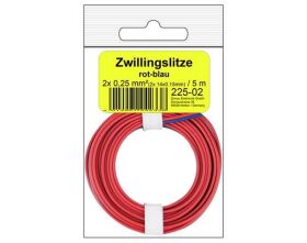 Donau Elektronik Zwillingslitze 0,25 mm² / 5 m...