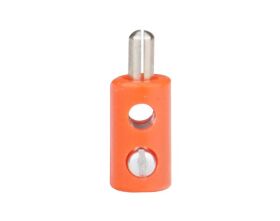 Donau Elektronik Zwergstecker orange / 717