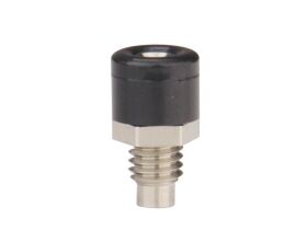 Donau Elektronik Zwergbuchse schwarz / 731