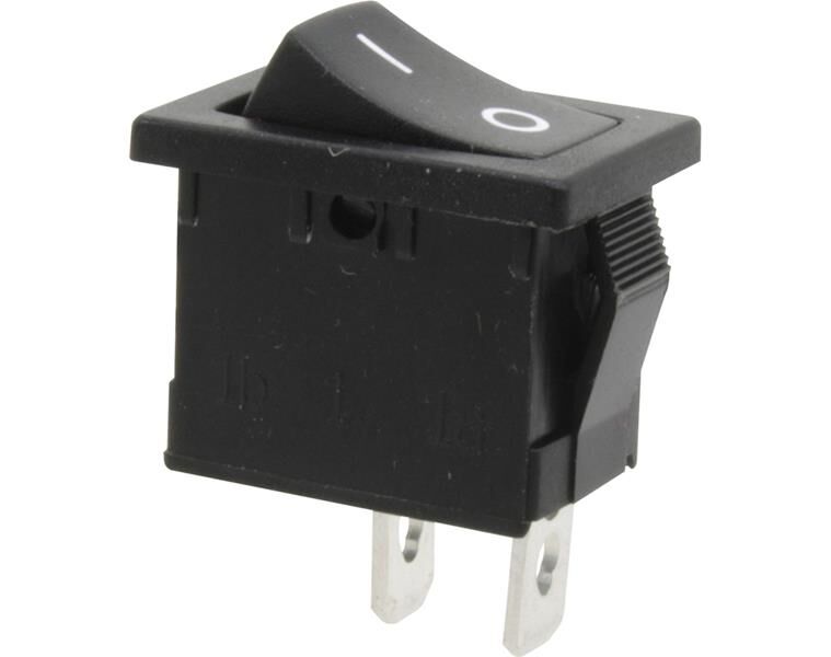 Donau Elektronik Ausschalter 1-polig, schwarz, ON-OFF / KWS10