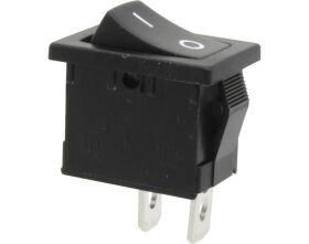 Donau Elektronik Ausschalter 1-polig, schwarz, ON-OFF /...