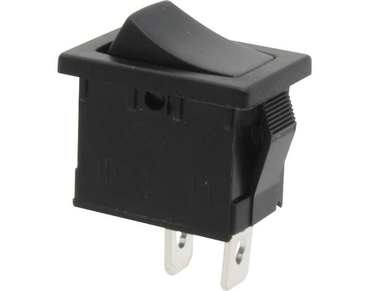 Donau Elektronik Schalter tastend, 1-polig, schwarz, OFF-(ON) / KWS11