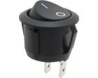 Donau Elektronik Ausschalter, 1-polig, schwarz, rund, ON-OFF / KWS300