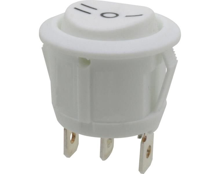 Donau Elektronik Umschalter mit Mittelstellung, 1-polig, beidseitig rastend, ON-OFF-ON / KWS321W