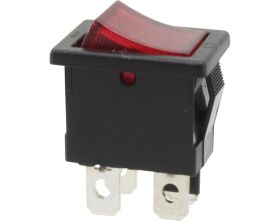 Donau Elektronik Ausschalter, 2-polig, schwarz, rot...