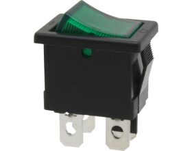 Donau Elektronik Ausschalter, 2-polig, schwarz, grün...