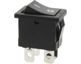 Donau Elektronik Ausschalter, 2-polig, schwarz, ON-OFF /...